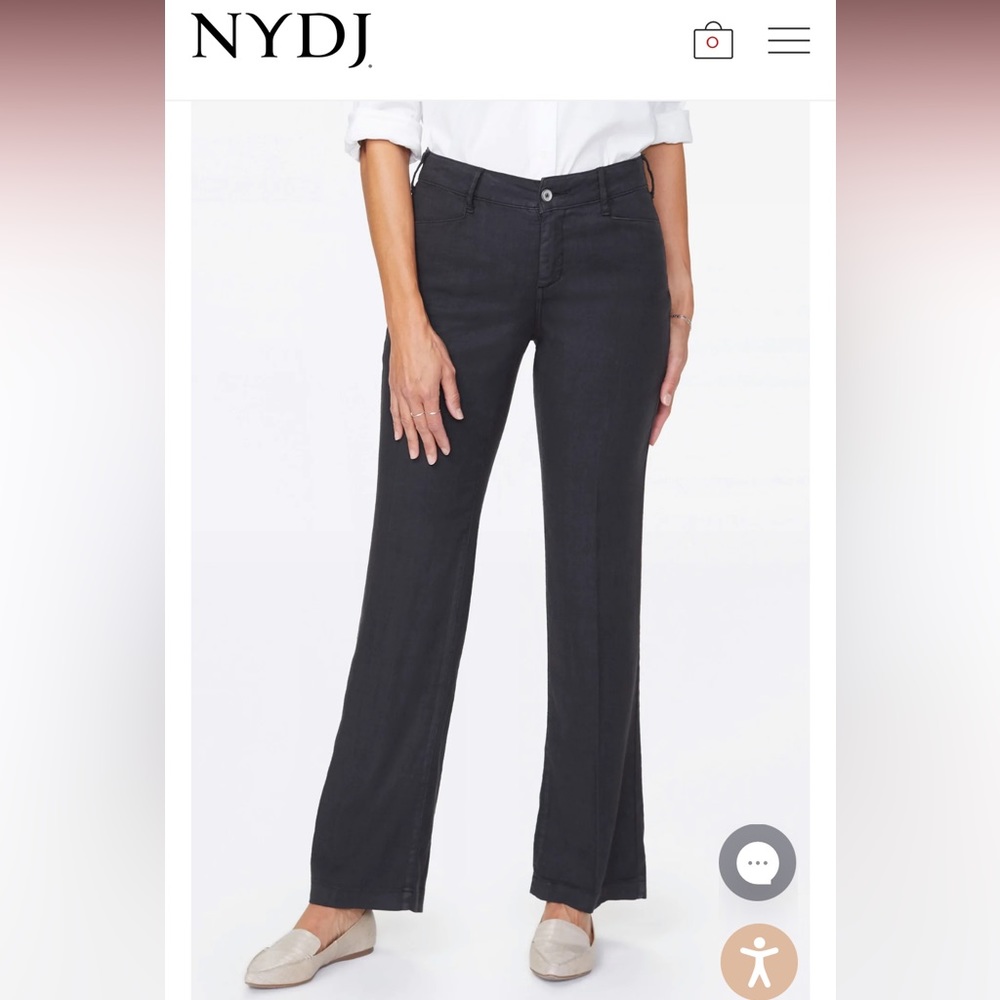 NYDJ NWT linen blend trouser
